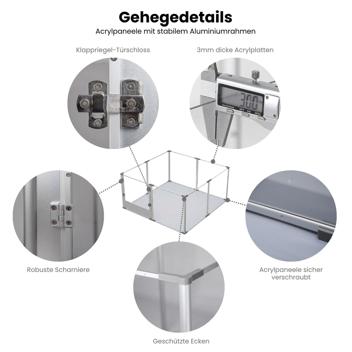 Tiergehege Hundelaufstall Welpenauslauf Indoorgehege Kleintiergehege