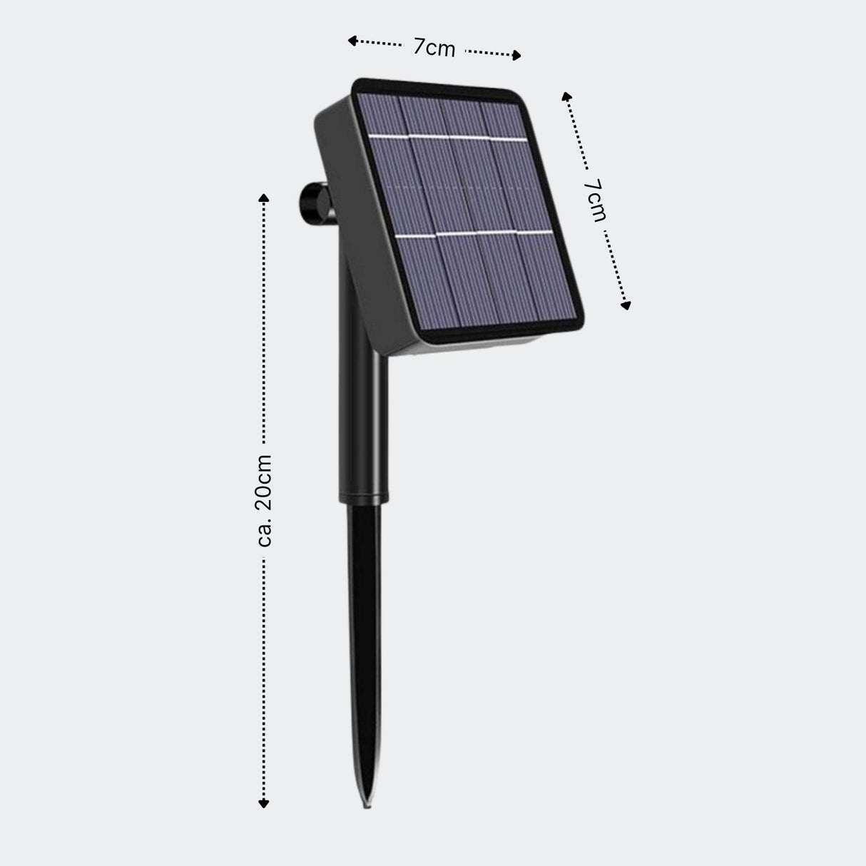 LED-Solar-Gartenbeleuchtung 22m Dekoleuchte Outdoor-Leuchtgirlande