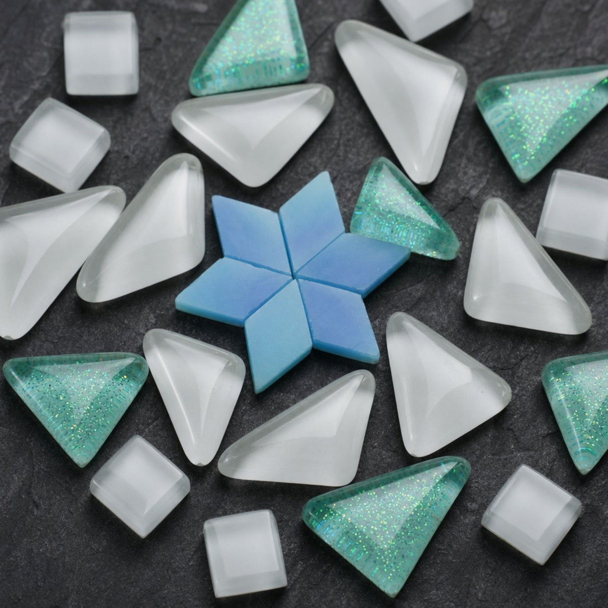 2er-Set DIY-Mosaik-Untersetzer Sonne Stern Untersetzer-Bastelset