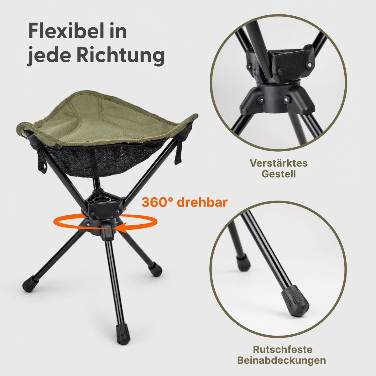 Campinghocker Klapphocker Angelhocker Falthocker Outdoor-Sitzhocker