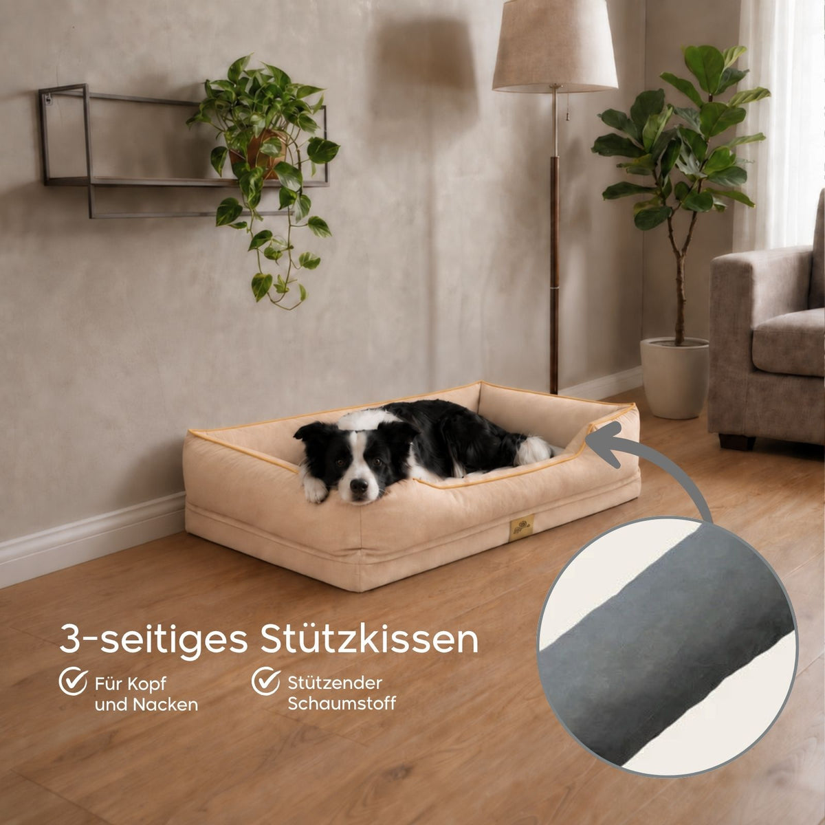 Haustierbett Grösse XL Kuschelbett Liegeplatz Hundebett Schlafplatz