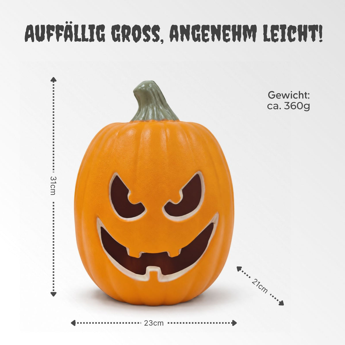Halloween Kürbis mit LED Halloweendeko Partydekoration Leuchtkürbis
