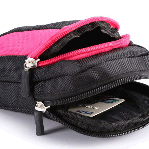 Reise Gürteltasche Bauchtasche für Smartphones Geldkarten Pink