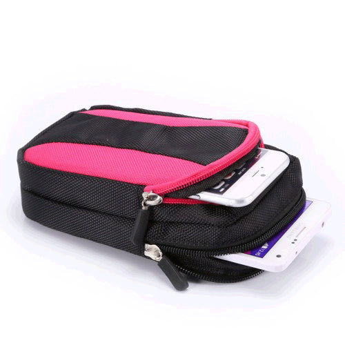 Reise Gürteltasche Bauchtasche für Smartphones Geldkarten Pink