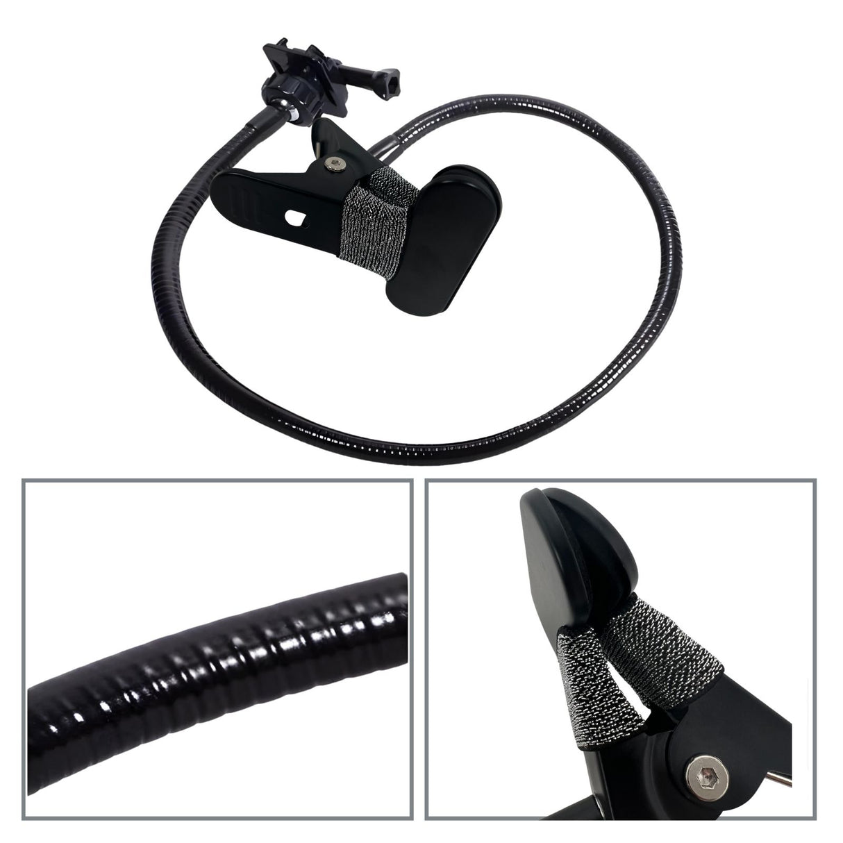 Flexible Schwanenhals Klemmhalterung für Action Cam GoPro DJI Insta360