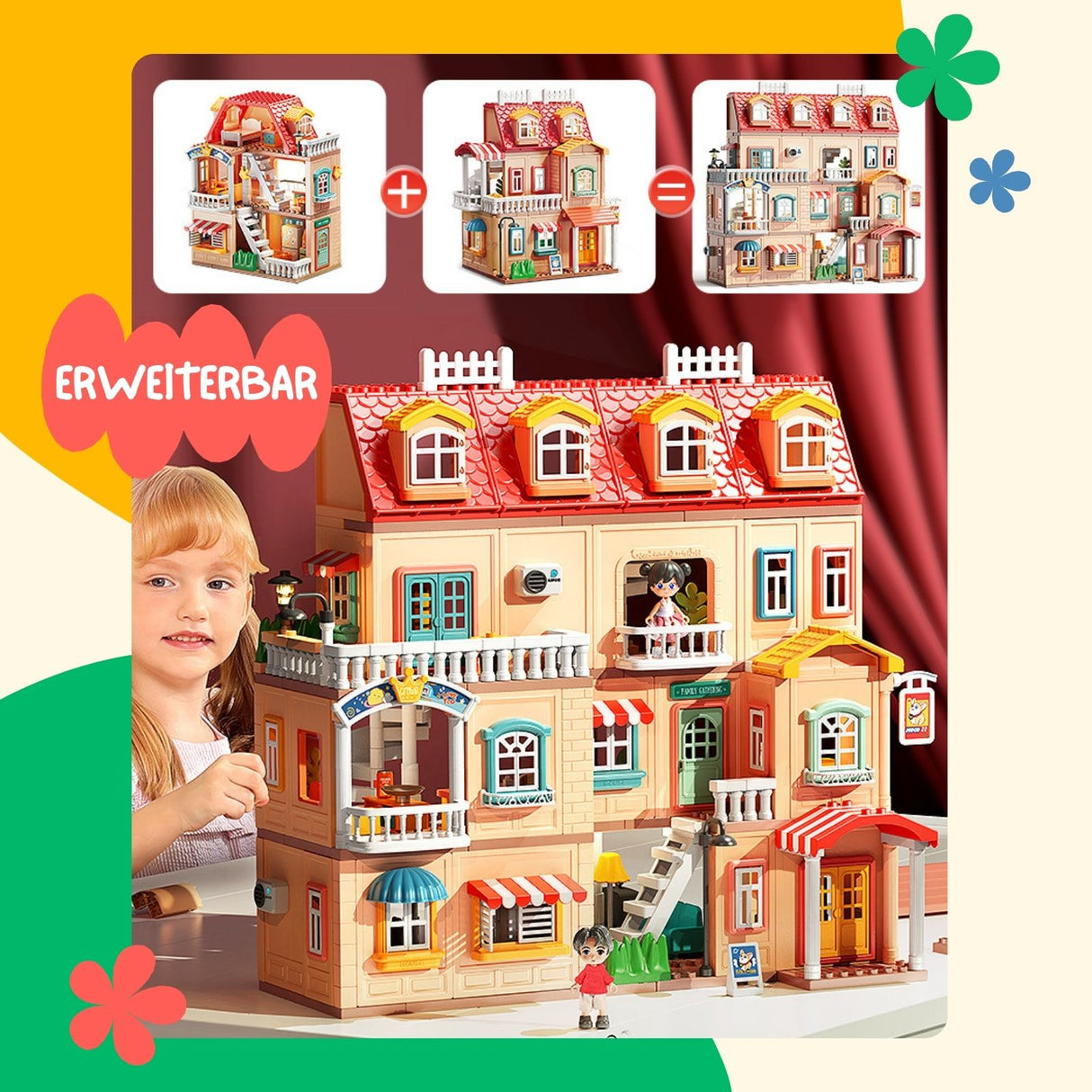 Puppen Haus Stube Möbel Spielzeug Spielhaus Villa Residenz Schloss