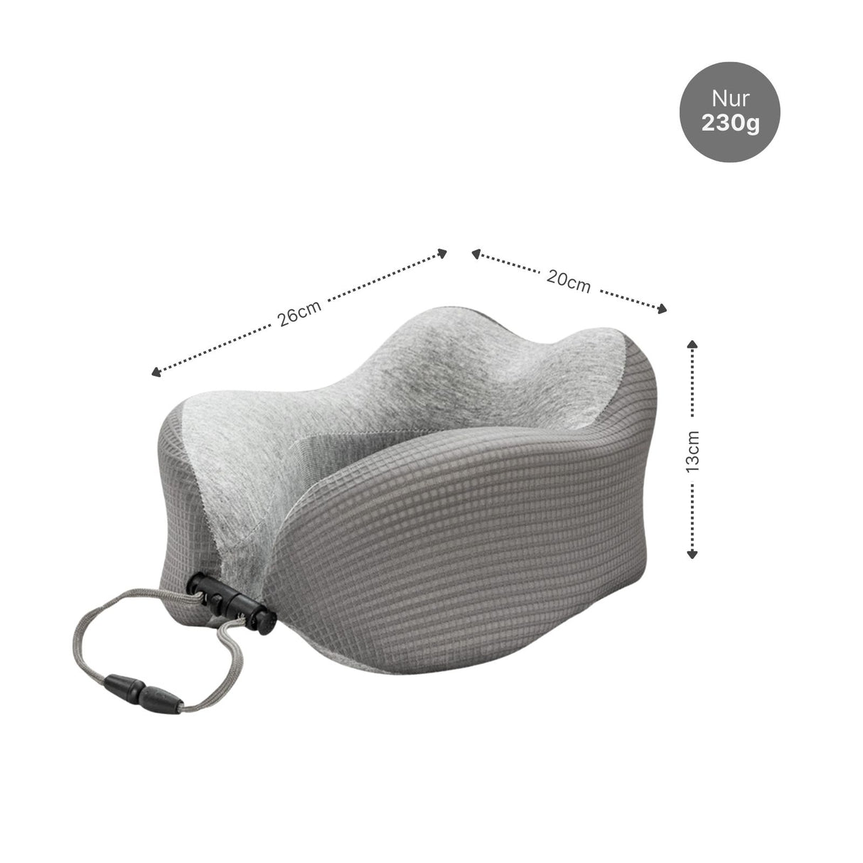 Reisekissen Flugzeug Nackenhörnchen Nackenkissen Memory Foam