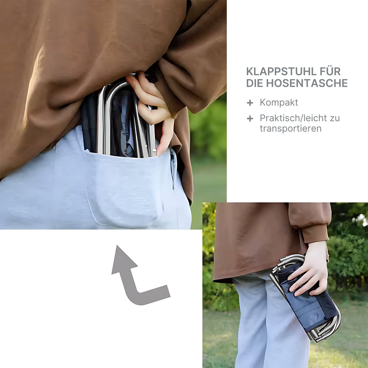 Mini-Campinghocker Campingstuhl Angelhocker Klapphocker Falthocker