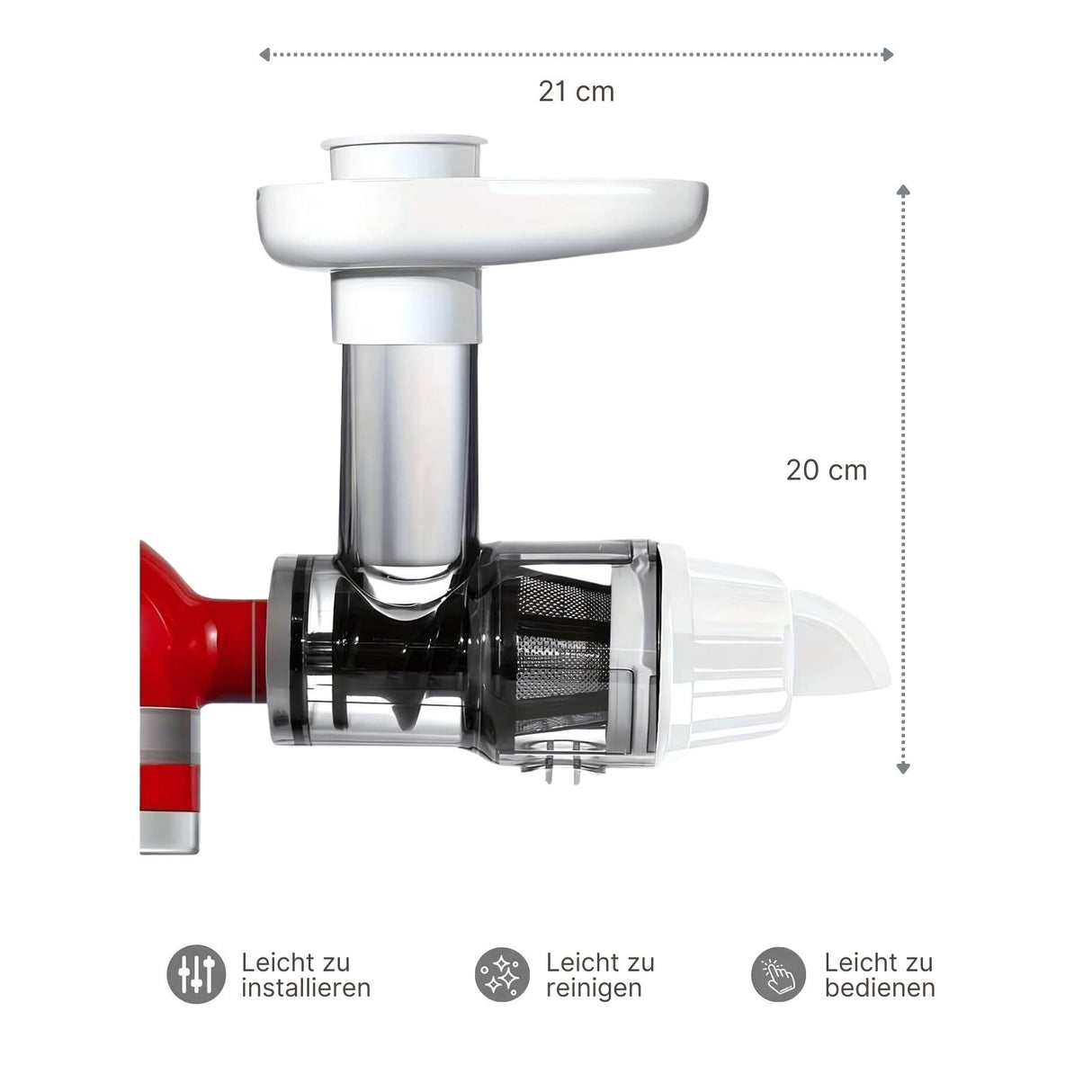 Alternativer Entsafter für KitchenAid Slow Juicer Aufsatz Saftpresse