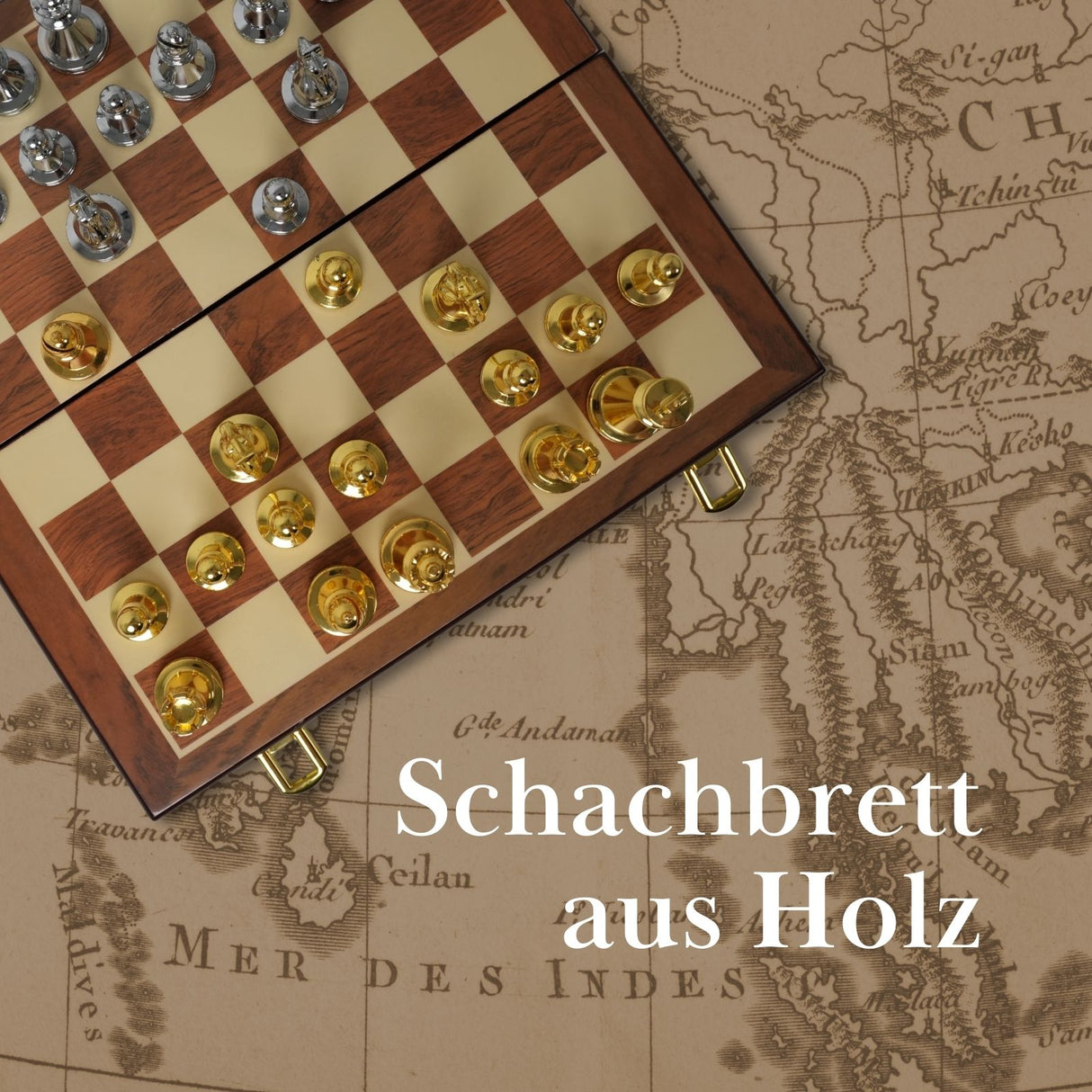 Schach Schachkoffer Schachbox Schachspiel-Koffer Schachbrett-Box
