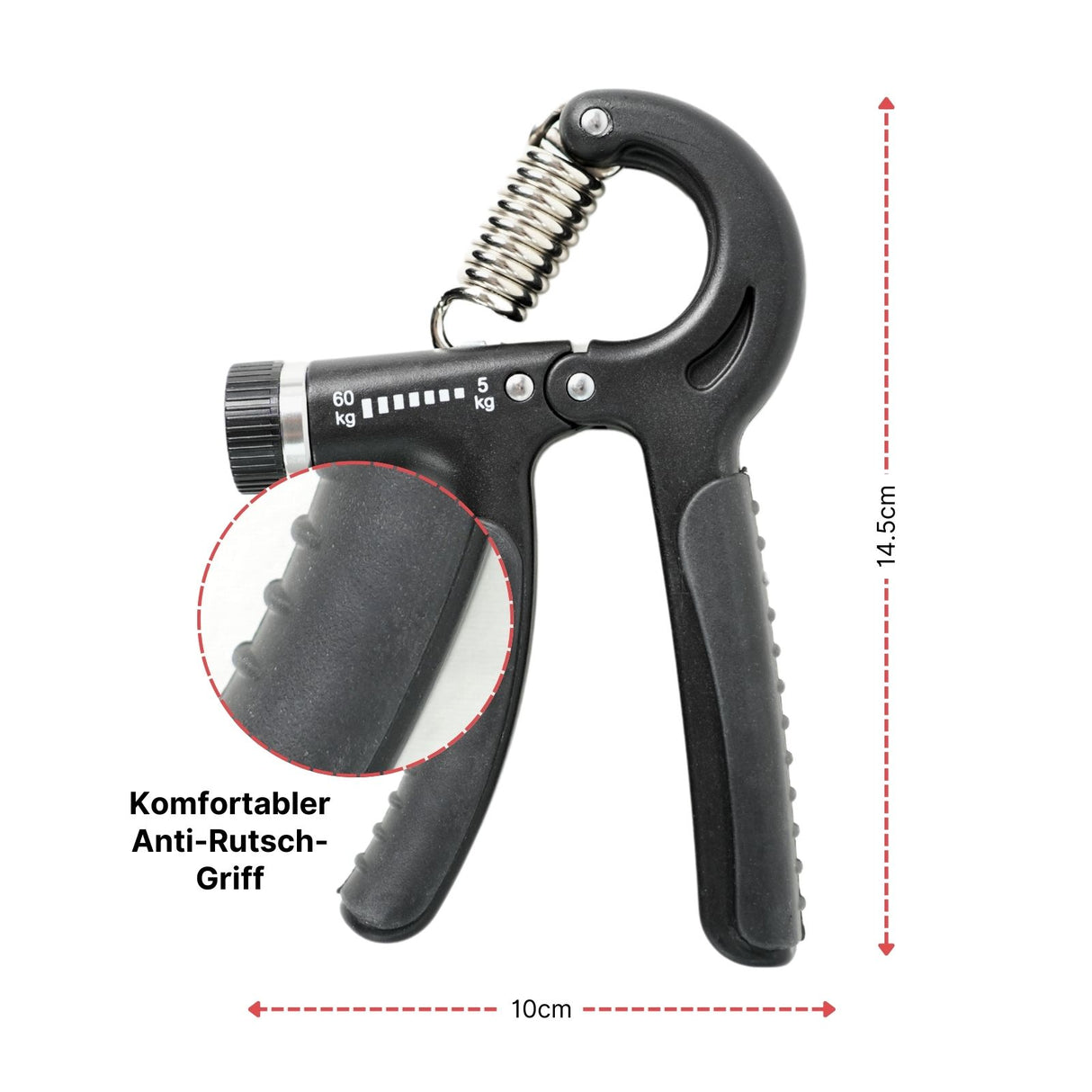 5-tlg. Hand- und Unterarmtrainer-Set Handgripper Fingertrainer