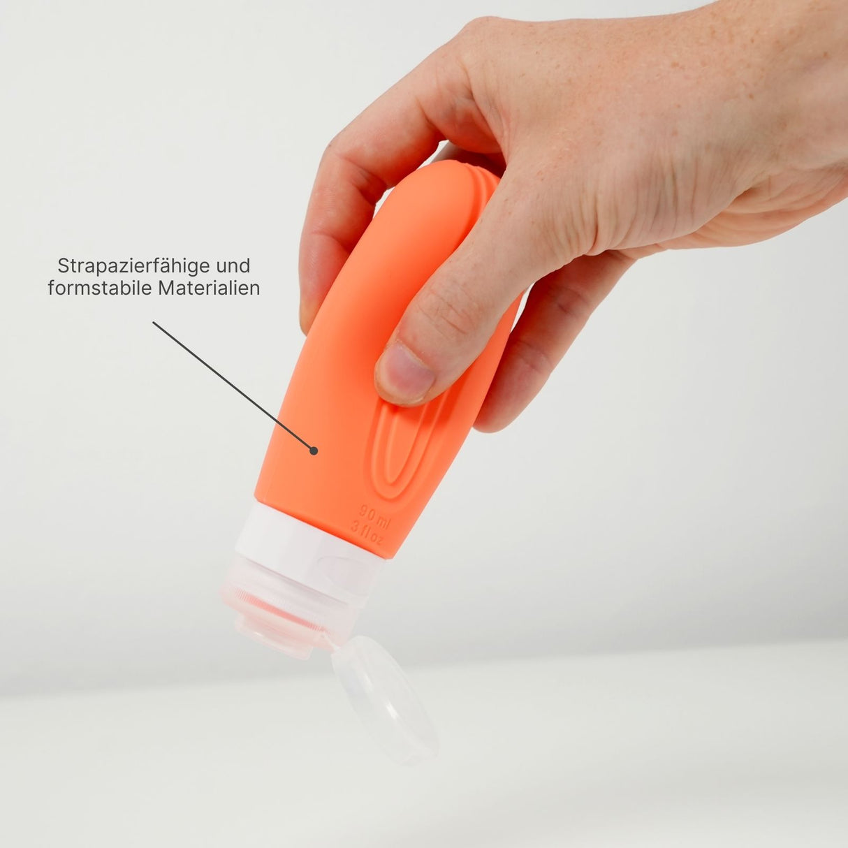 4er Set Quetschflaschen Shampoo-Behälter Squeeze-Flasche Reiseflaschen Silikonbehälter