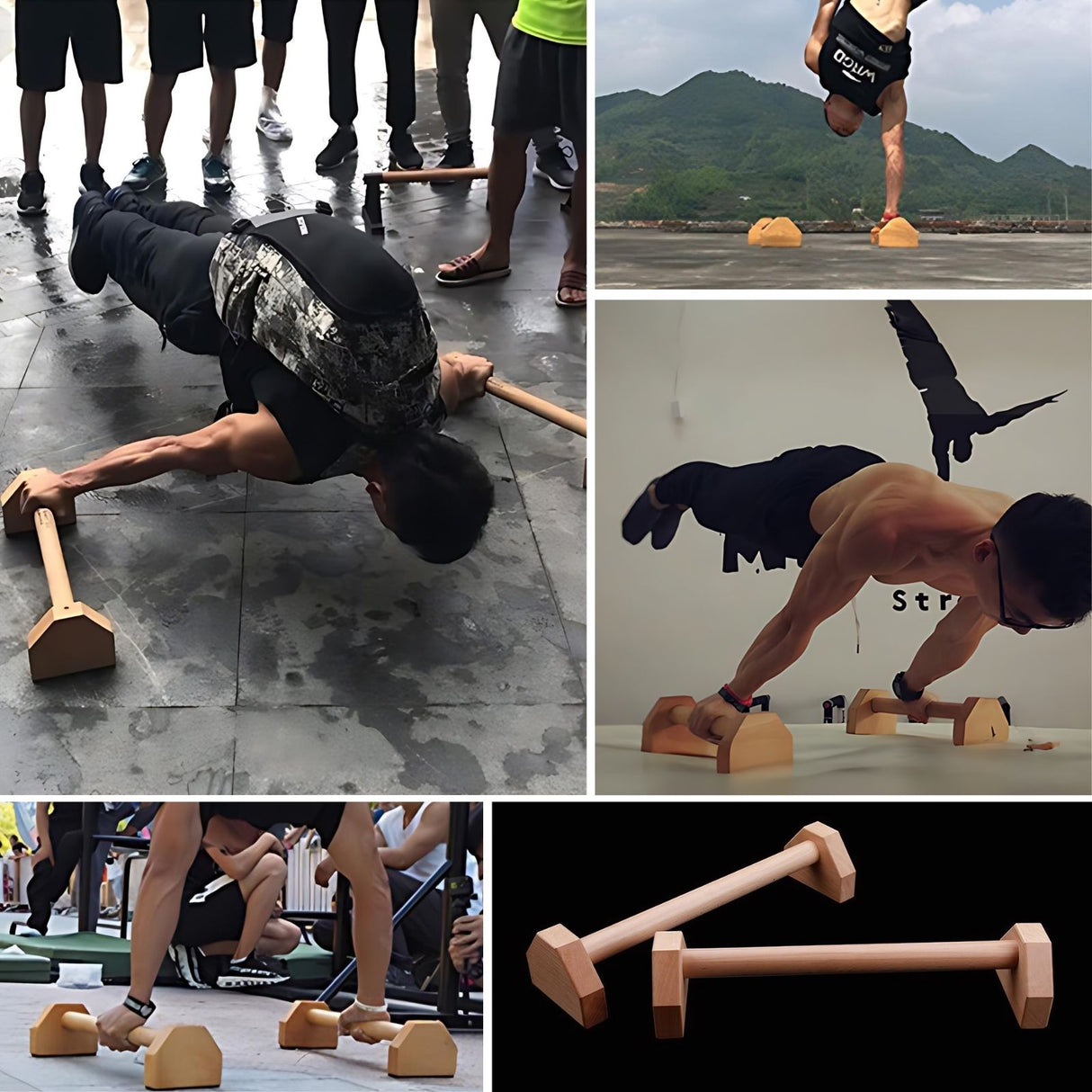 2er Set Liegestützgriffe Push-up Bar Handstandgriffe Liegestützhilfen