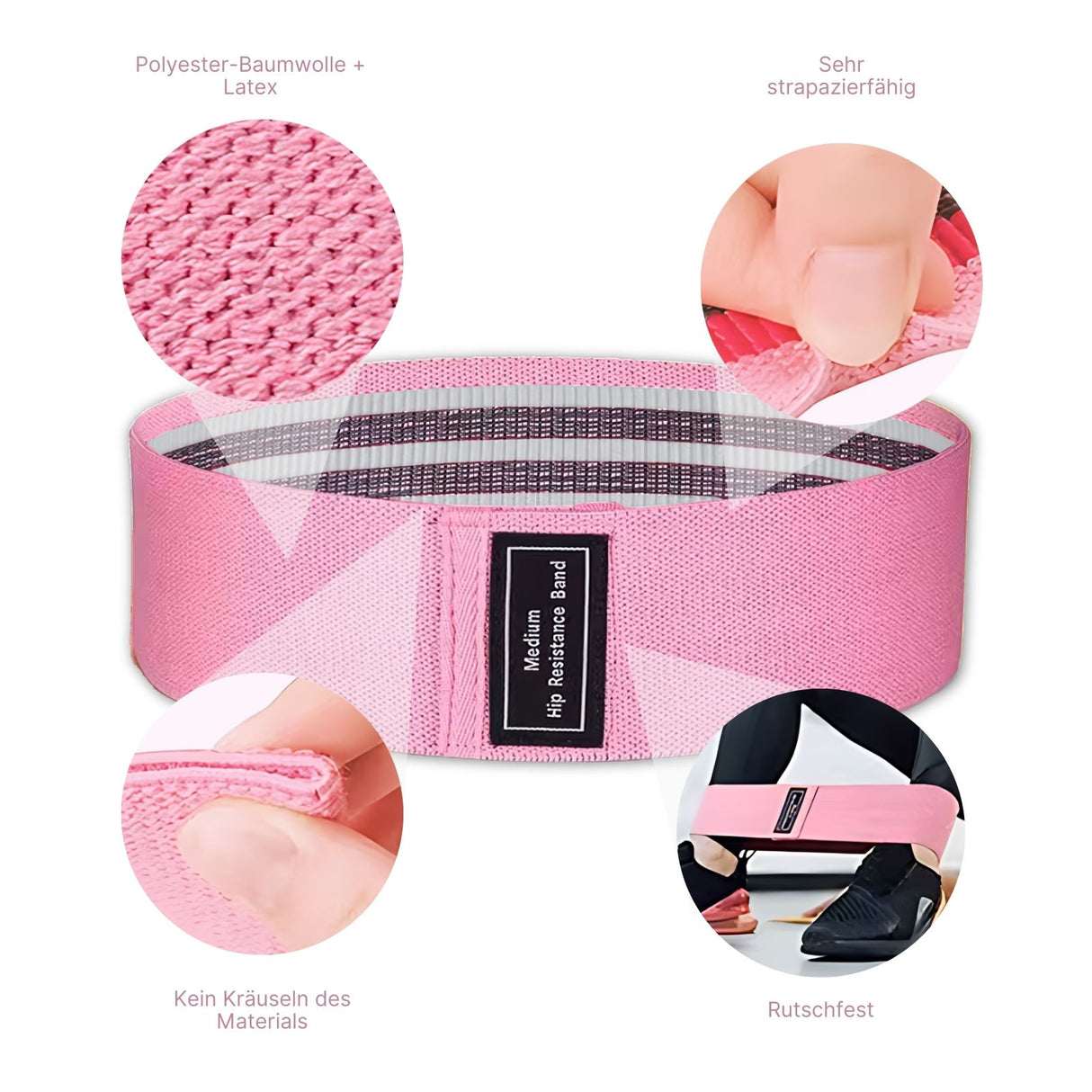 Hip-Resistance-Band Booty-Band Glute-Band Fitnessband Trainingsband