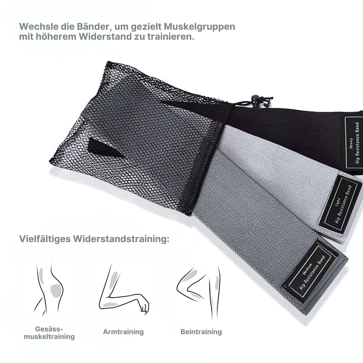 Booty-Band Hip-Resistance-Band Glute-Band Trainingsband Fitnessband