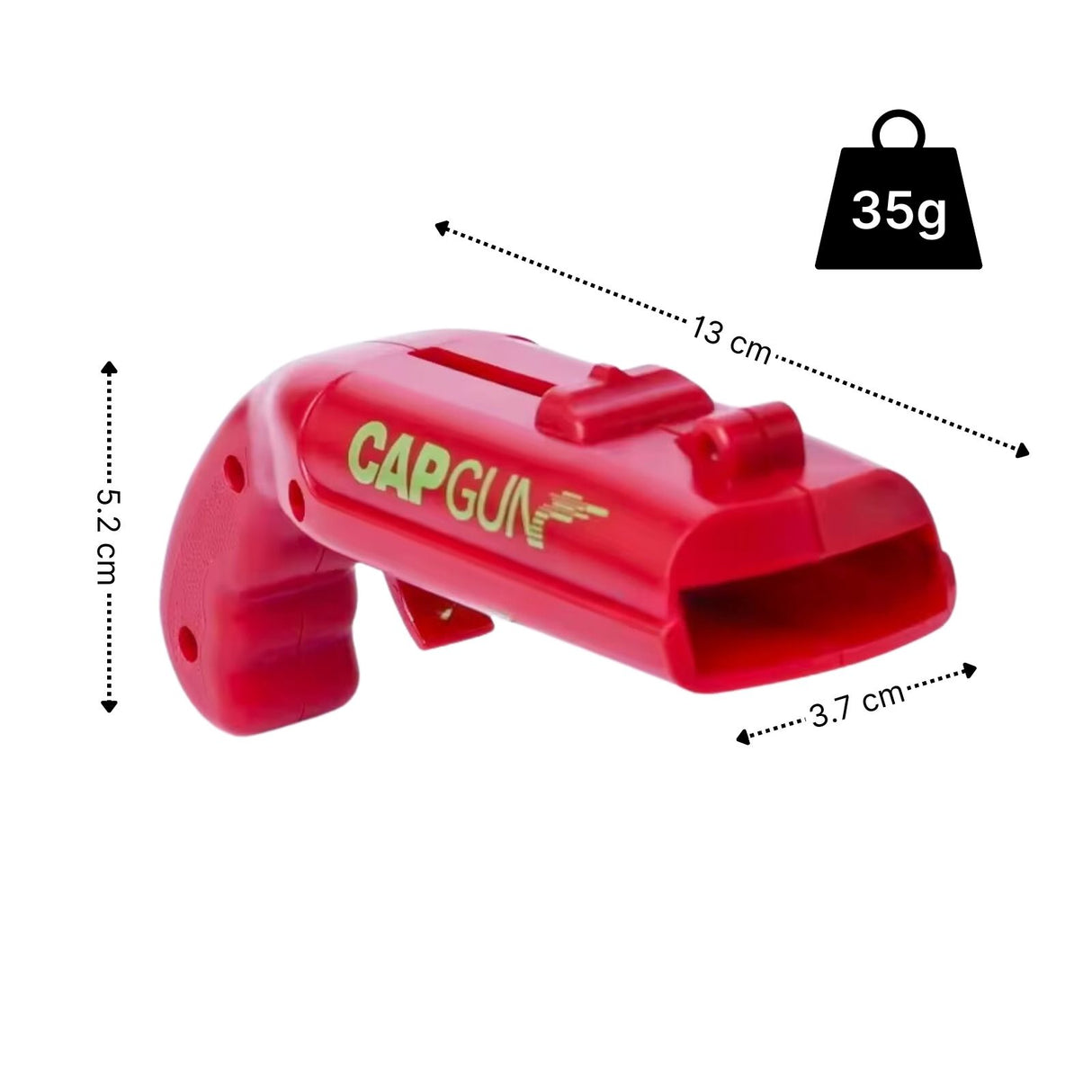 Cap-Gun-Flaschenöffner mit Kronkorken-Schleuder Kapselheber Bierflaschenöffner