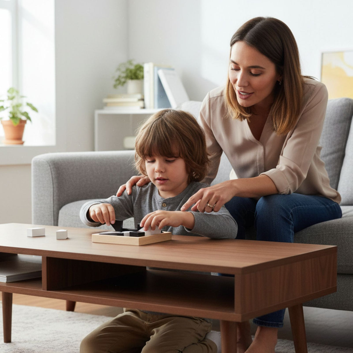 Holz-Puzzle für Kinder Holzblock-Puzzle Lernspielzeug Pädagogisches Spielzeug