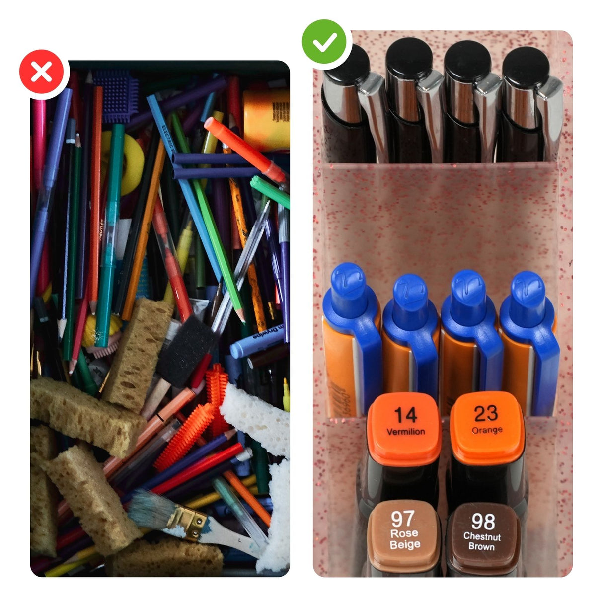 Schreibtisch-Organizer Bürotisch-Stifthalter Pen Desk-Organizer Stiftebox Stiftaufbewahrung