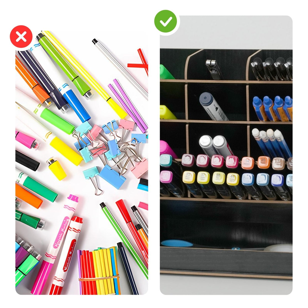 Pen Desk-Organizer Schreibtisch-Organizer Stiftaufbewahrung Stiftebox Bürotisch-Stifthalter