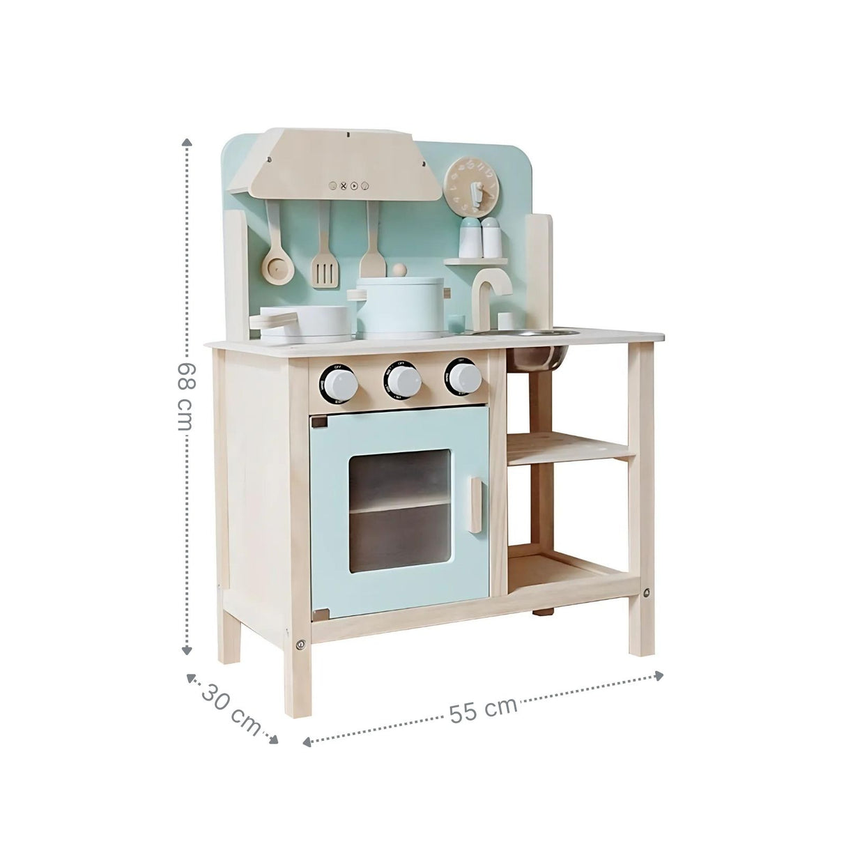 Kinderküche aus Holz mit Zubehör Spielzeugküche Holzspielküche Kinderspielzeug