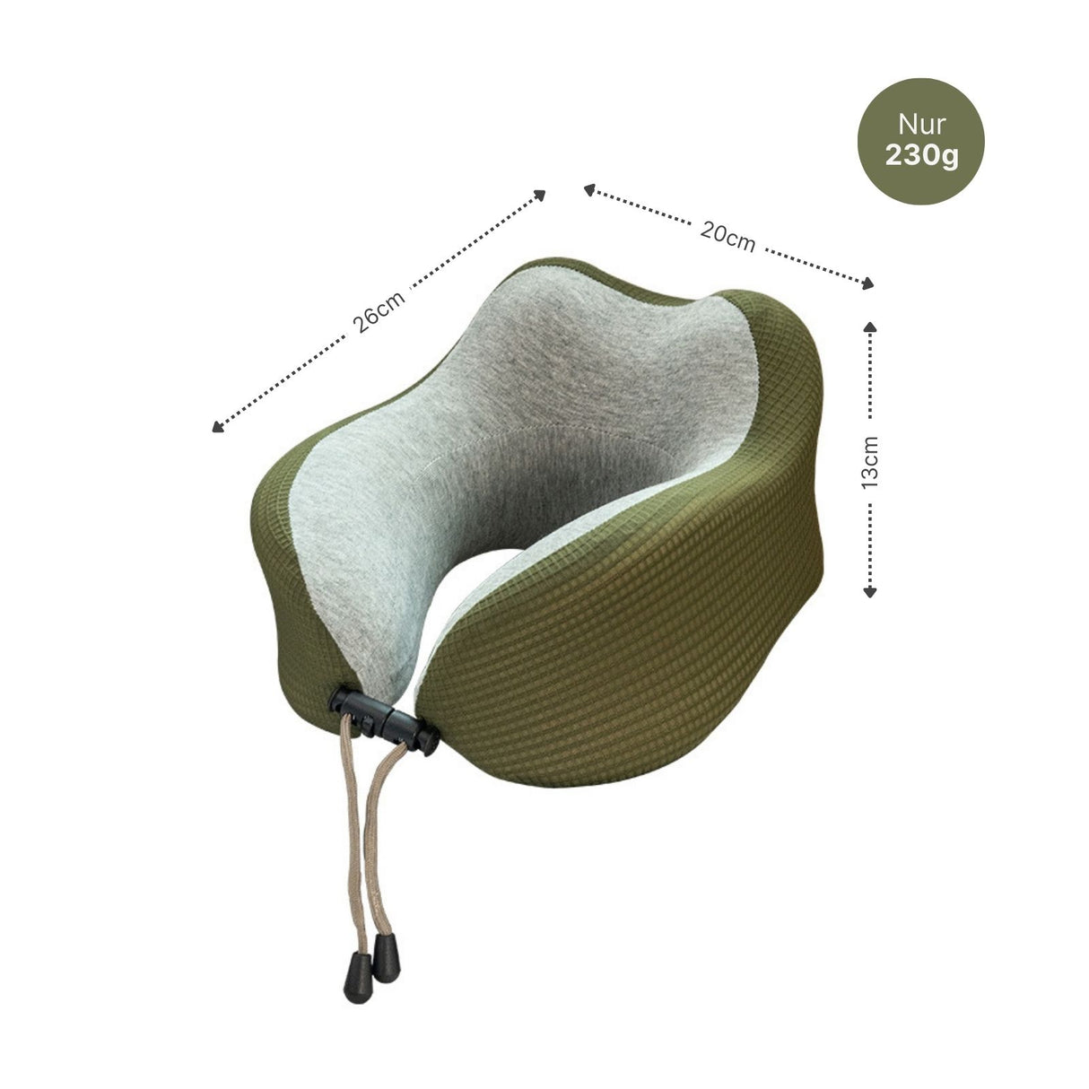 Nackenkissen Nackenhörnchen Memory Foam Reisekissen Flugzeug
