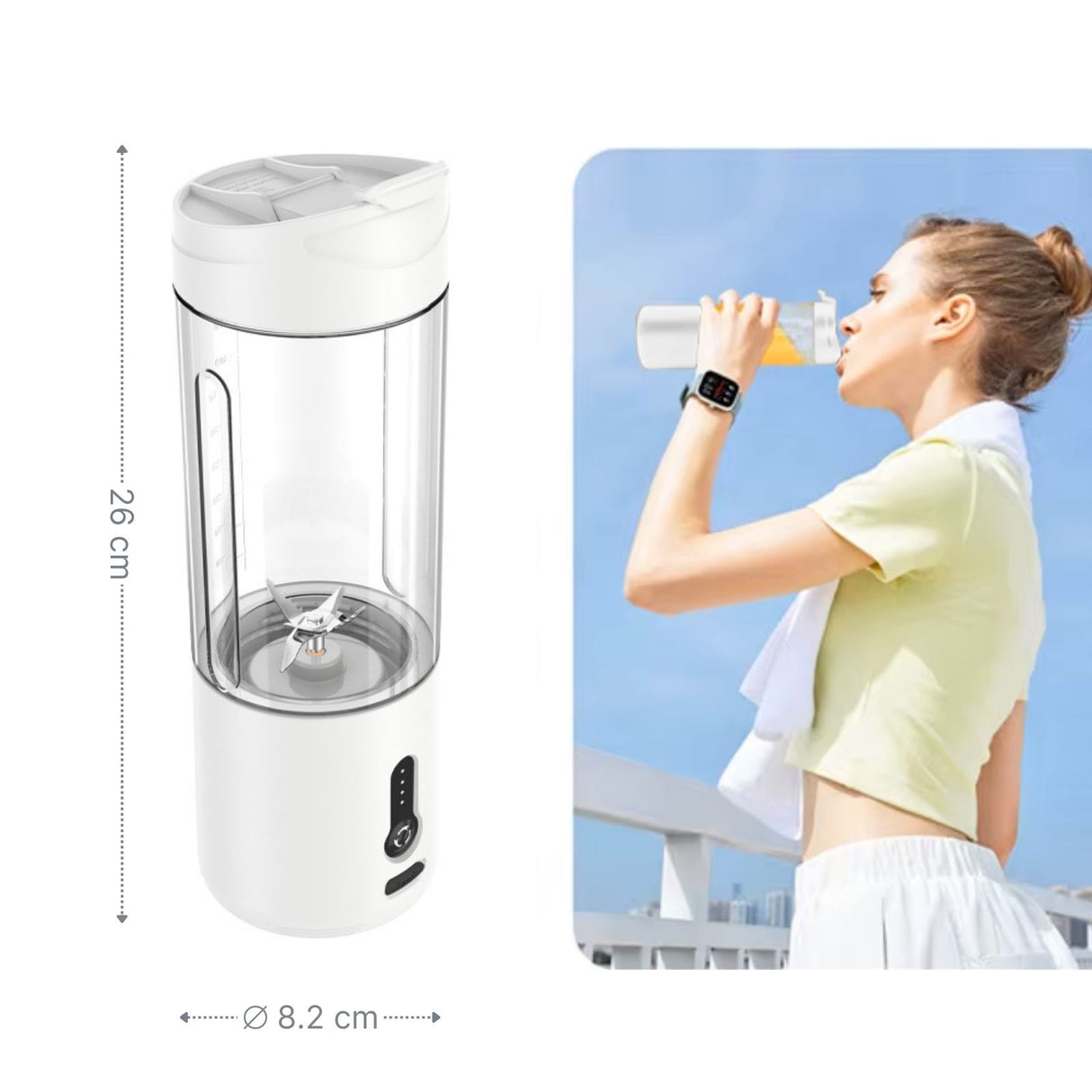 Blender Portabler Mixer Entsafter Smoothie Maker Standmixer Mixer To Go