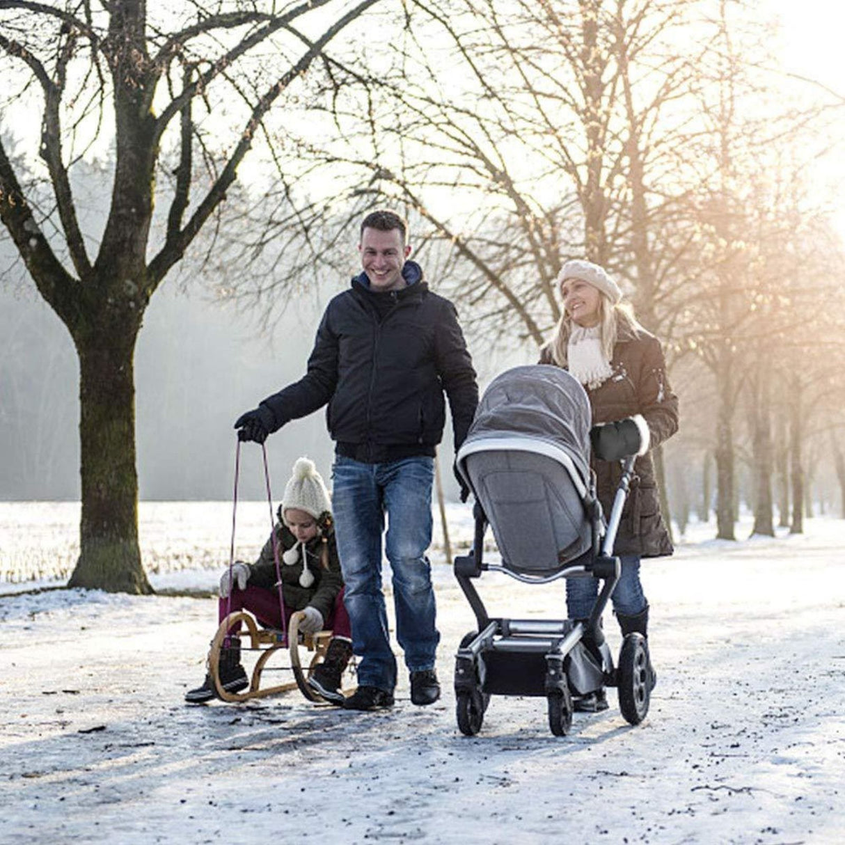 Kinderwagen-Handschuhe Handwärmer Winterhandschuhe Handschutz Handmuff