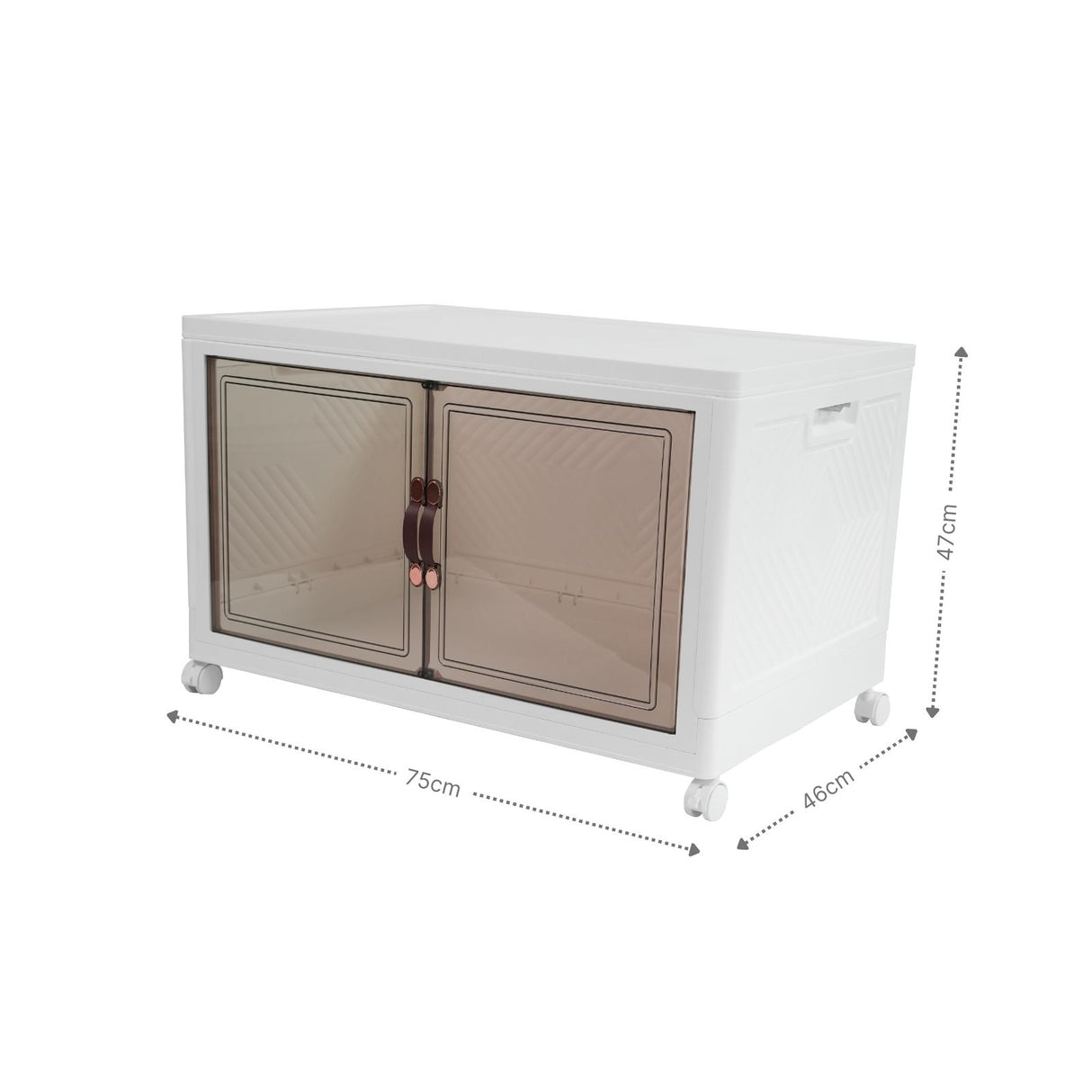 Basismodul 75 Vorratsschrank Faltbox Haushaltsschrank Rollkommode