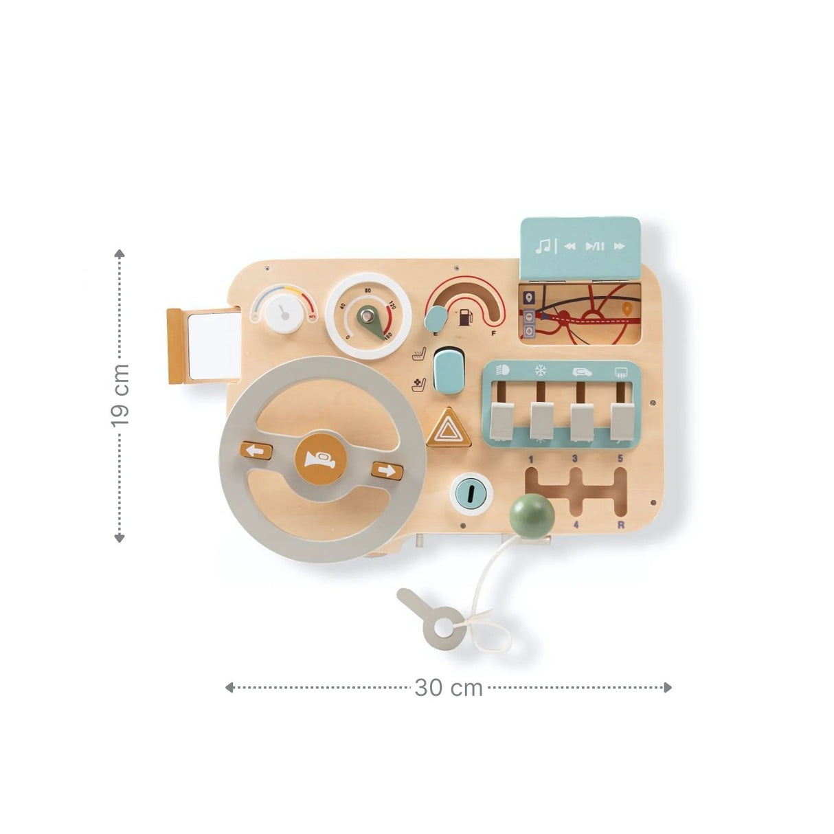 Auto-Holzspielbrett für Kinder Fahr-Simulation Lernspielzeug Kinderspielzeug