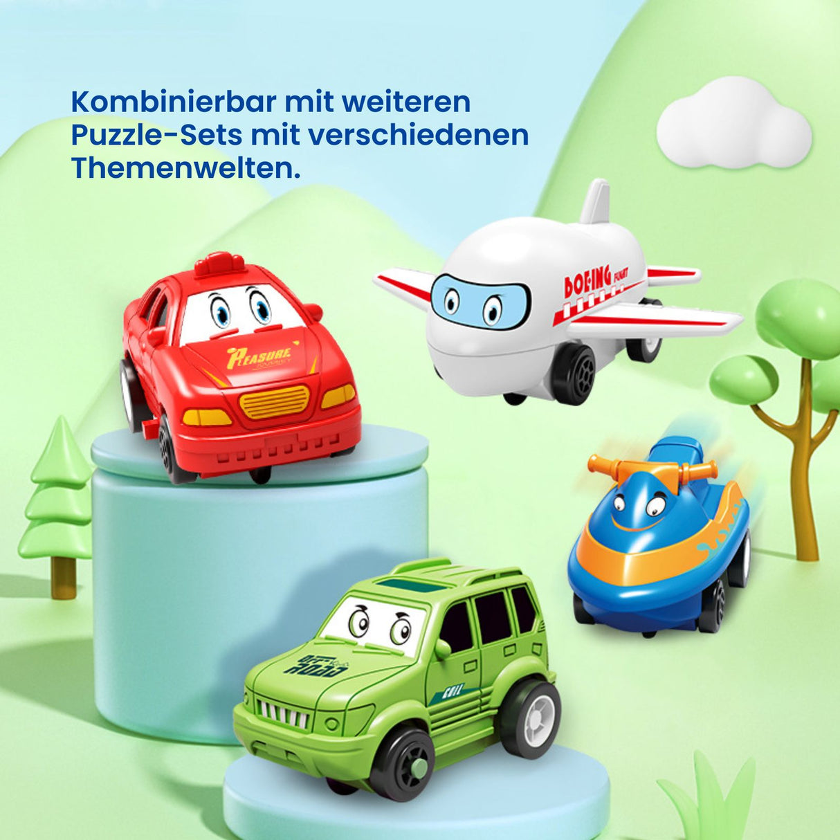 Elektrisches Schienenbahn-Puzzle für Kinder Lernspielzeug Kinderspielzeug