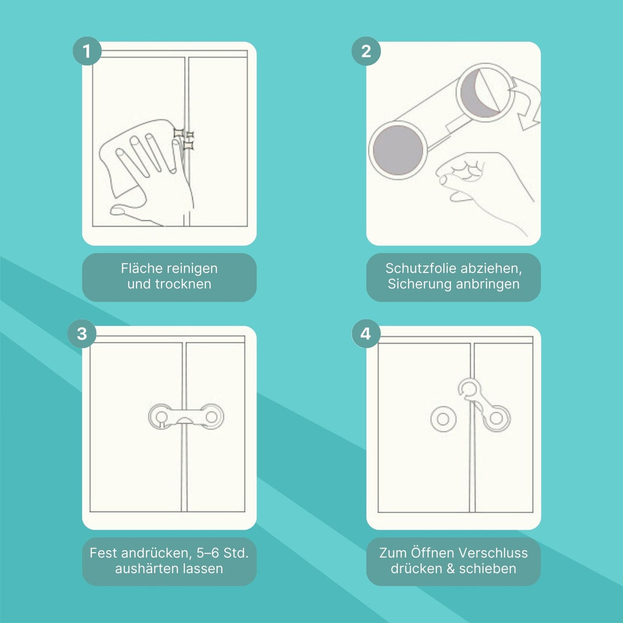 Multi-Sicherung Kindersicherung Schranksicherung