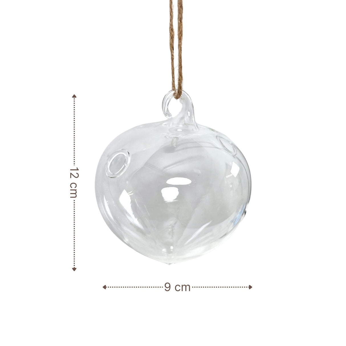 Hängende Glasvase Zwiebelform Blumenvase Vase Dekoration