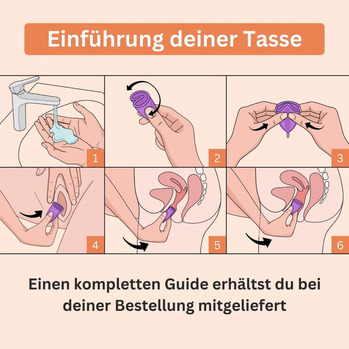 Menstruationstasse + Sterilisator Grösse S Periodenbecher Menstasse