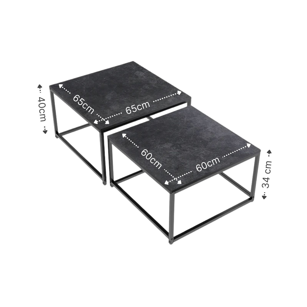 2er Set Wohnzimmertisch Couchtisch Beistelltisch Satztisch Kaffeetisch