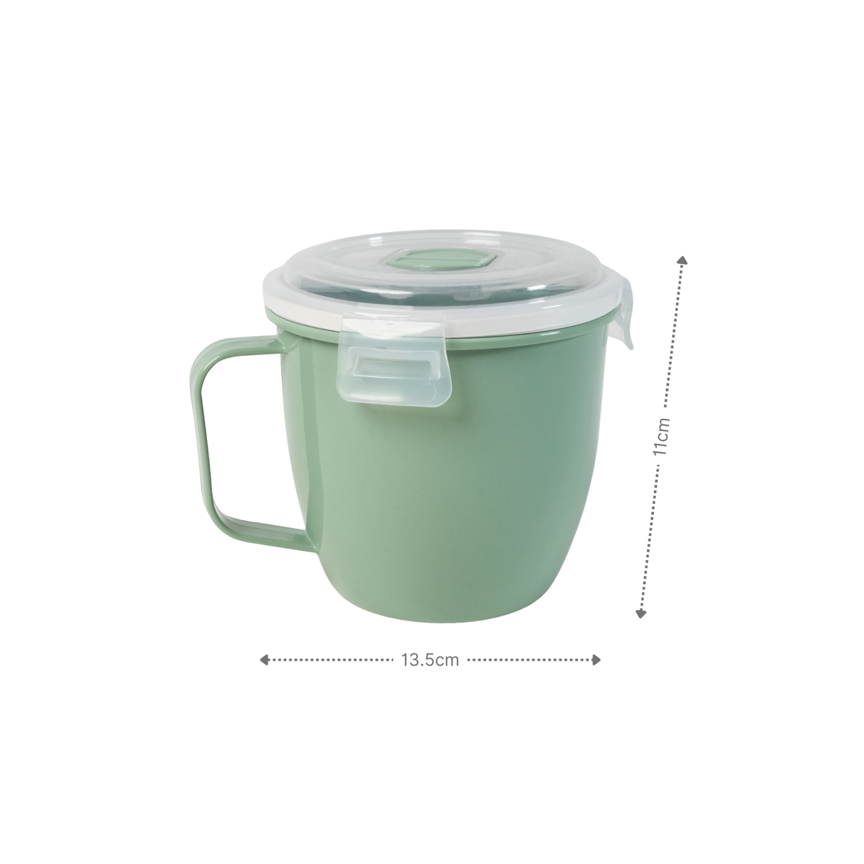 Mikrowellen-Tasse mit Henkel Lunchbecher Mikrowellen-Becher Suppen-Mug