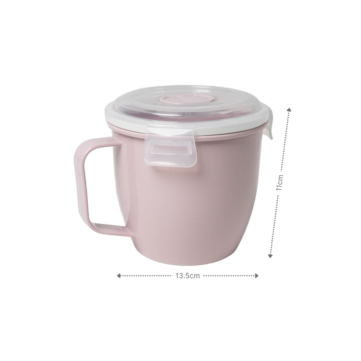 Mikrowellen-Tasse mit Henkel Lunchbecher Suppen-Mug Mikrowellen-Becher