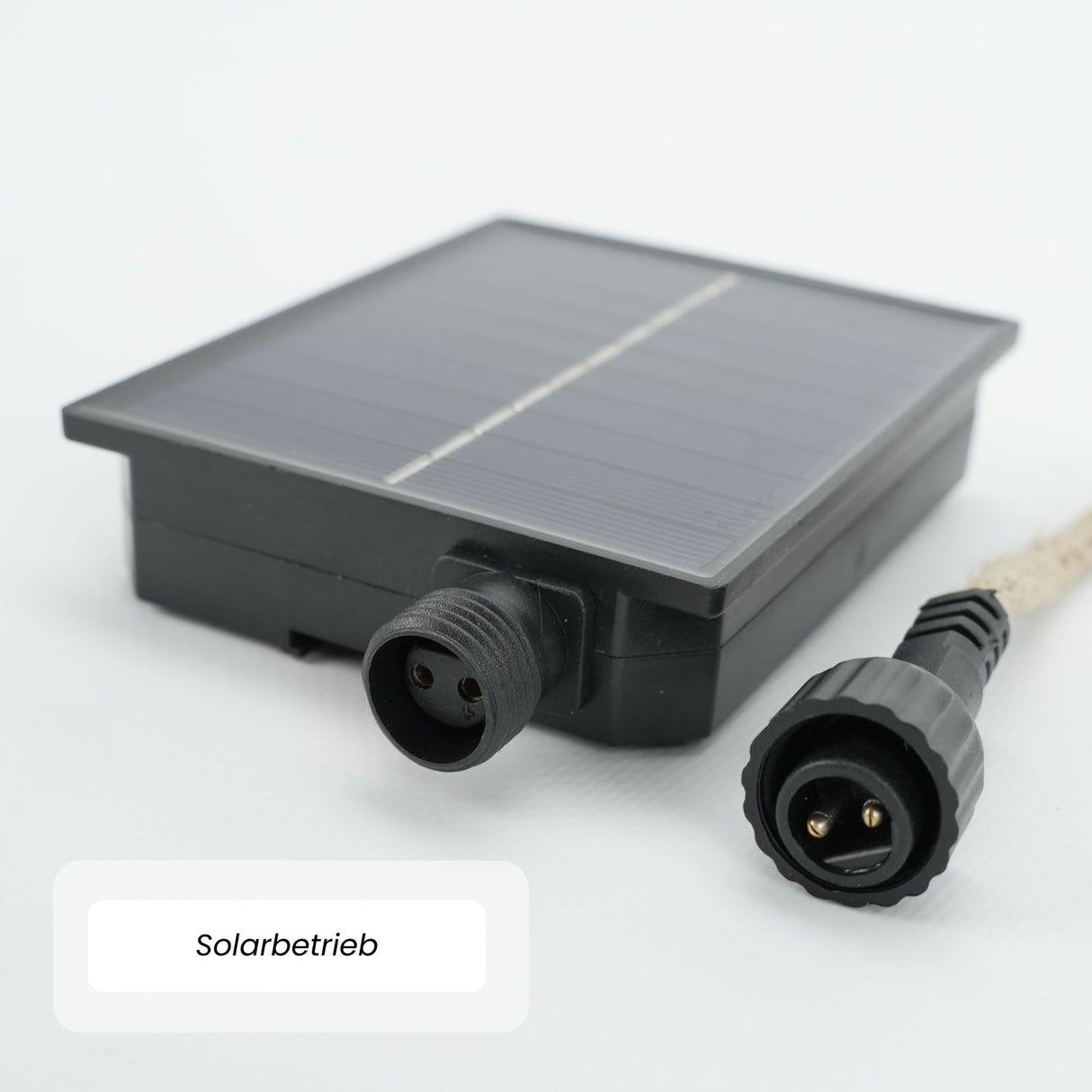 LED-Hanfseil-Lichterkette Solar-Leuchtkette Gartenbeleuchtung Lampe