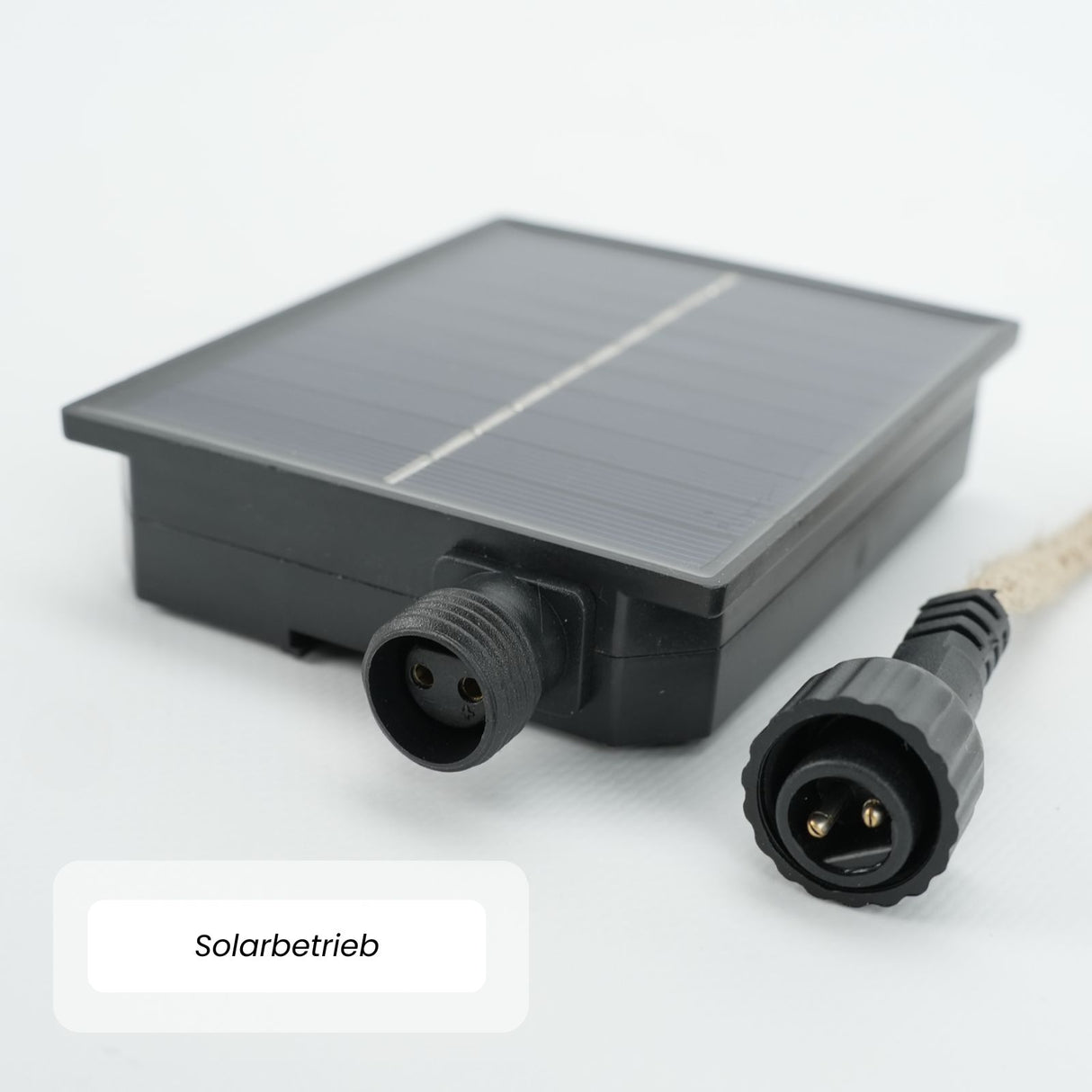 LED-Hanfseil-Lichterkette Gartenbeleuchtung Solar-Leuchtkette Lampe