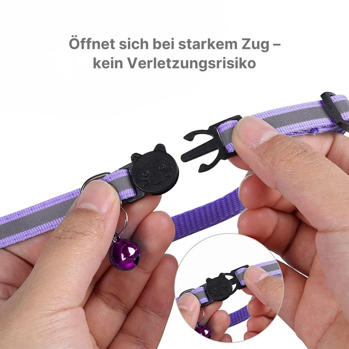 Halsband Katzenhalsband mit Airtag-Halterung Hundehalsband