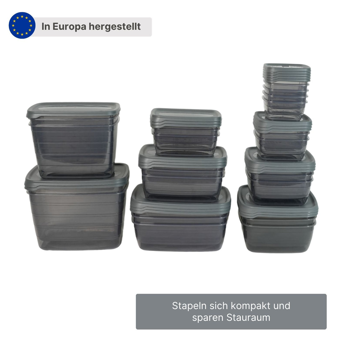 28-tlg. Frischhaltedosen-Set Vorratsdosen Meal-Prep-Dosen Gefrierdosen