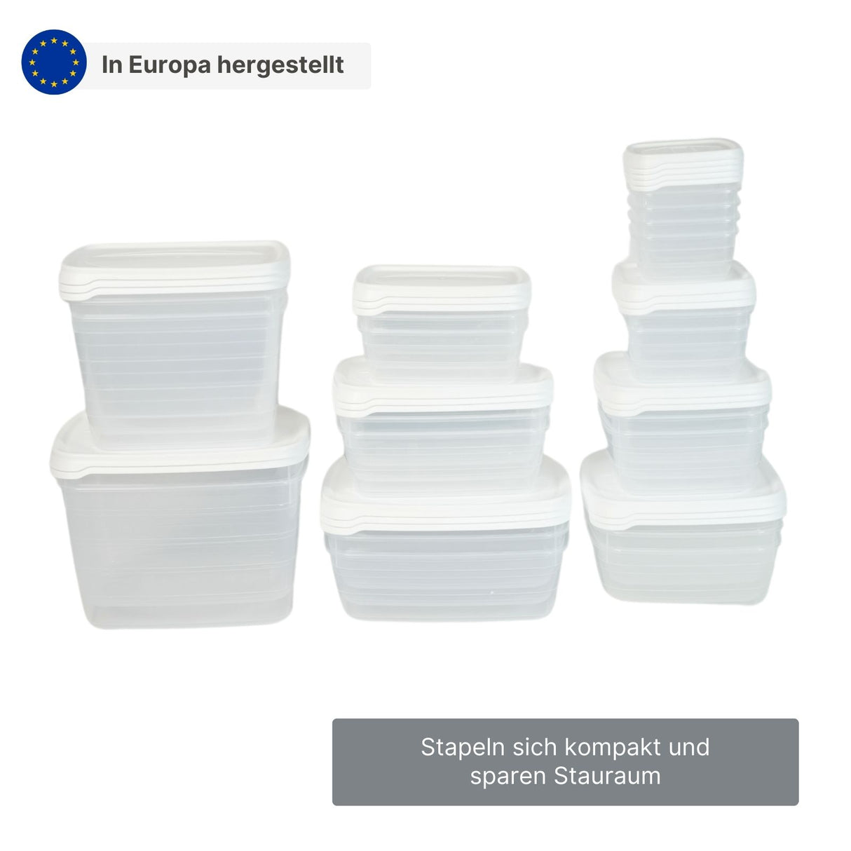 28-tlg. Frischhaltedosen-Set Vorratsdosen Gefrierdosen Meal-Prep-Dosen