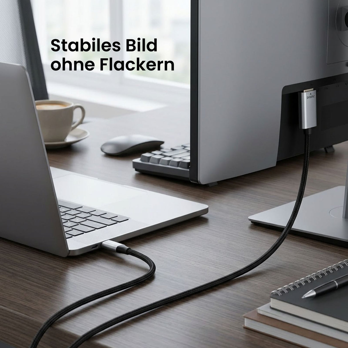 USB-C zu DP Anschluss 2m USB-Typ-C zu DP Kabel USB-C zu DisplayPort