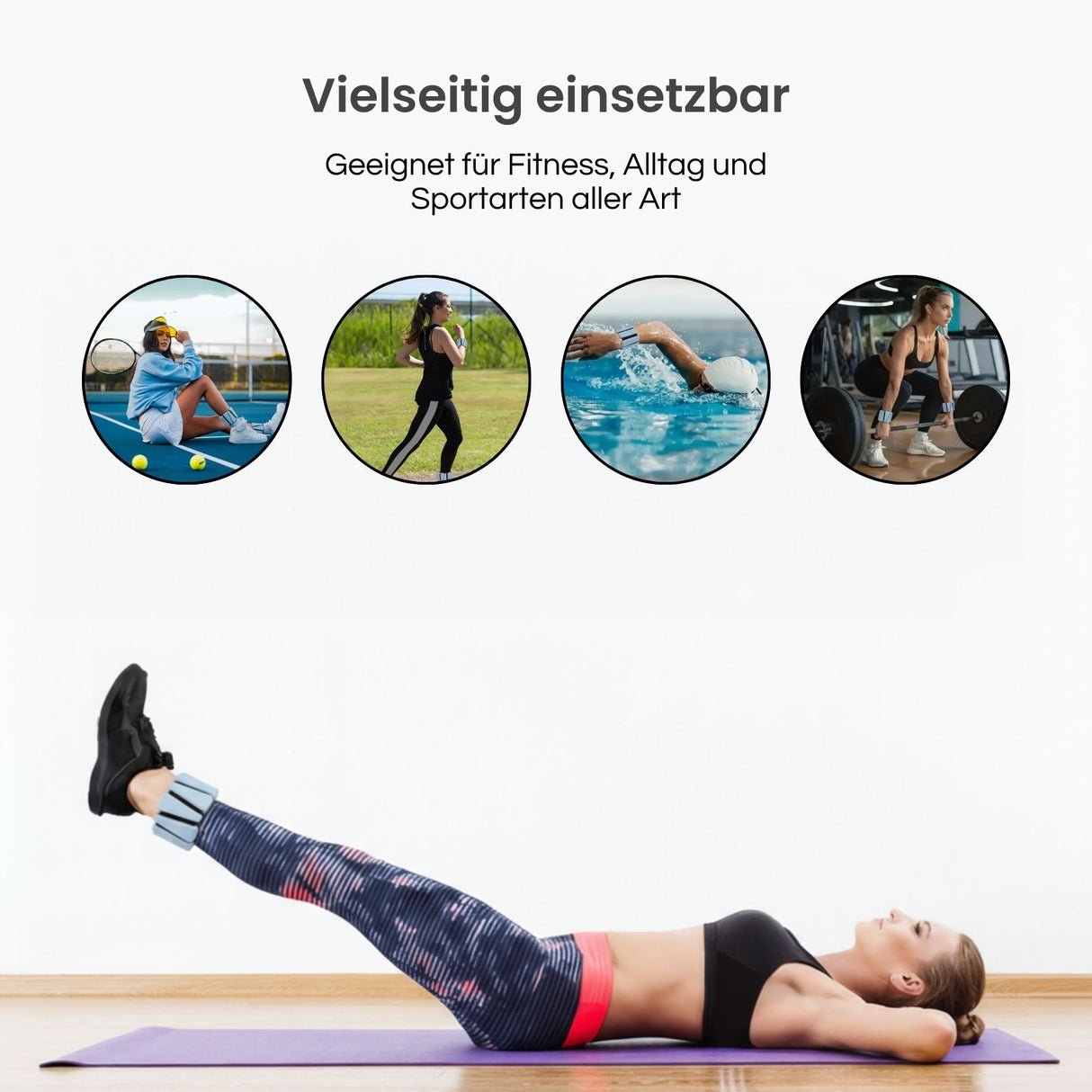2er-Set Gewichtsmanschetten Handgelenkgewichte Gewichtsarmband