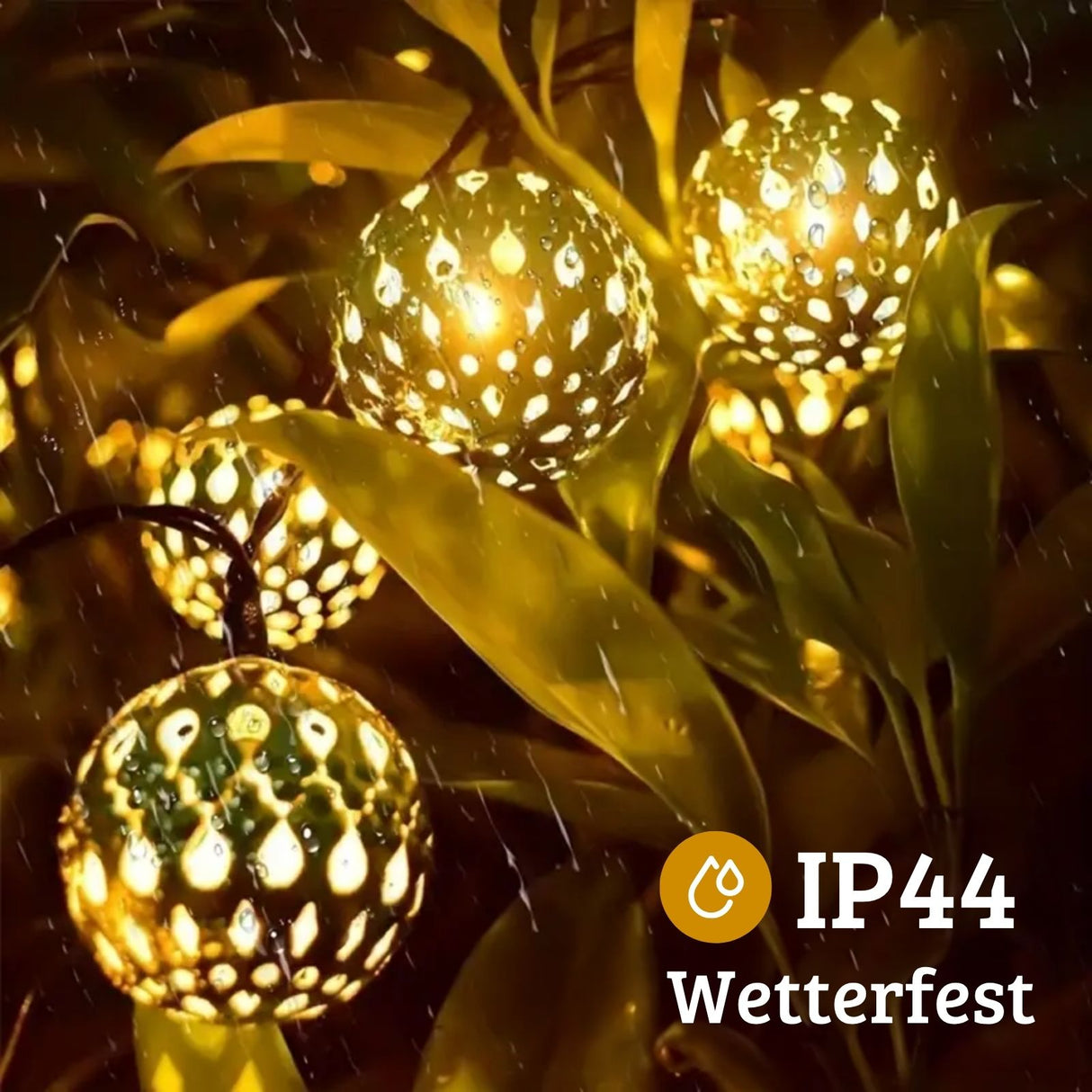 Marokkanische LED Solar Lichterkette 9.3m Orientalische Deko