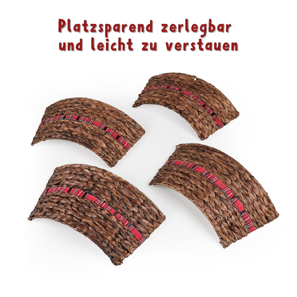 Weihnachtsbaumkorb Tannenbaum-Kragen Christbaum-Rock Flechtkorb