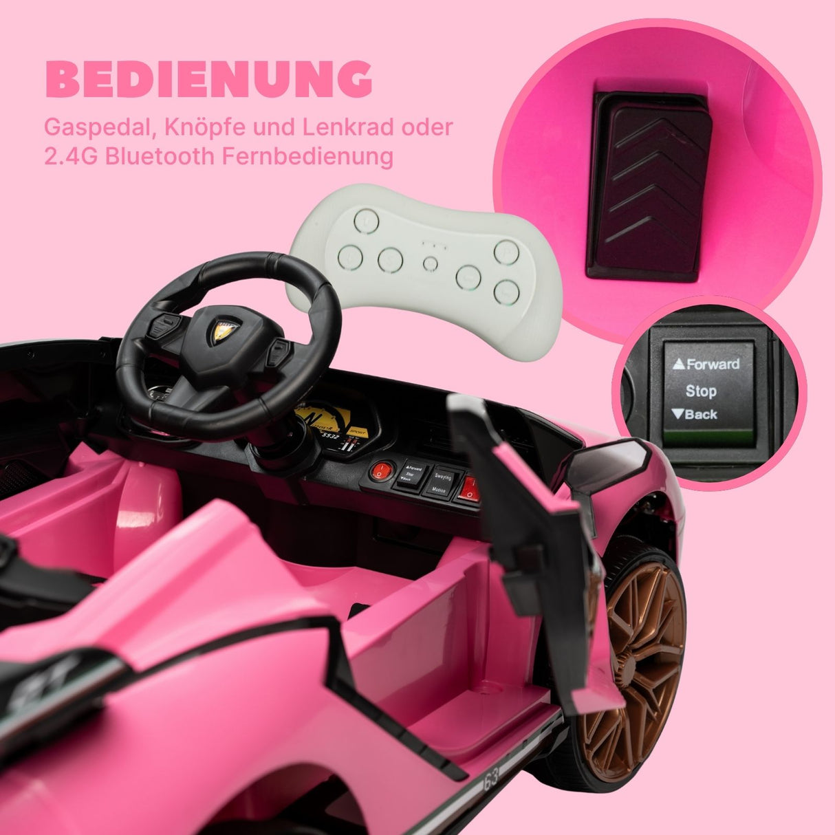 Elektroauto für Kinder Kinderauto Spielzeug Sportwagen Elektrofahrzeug