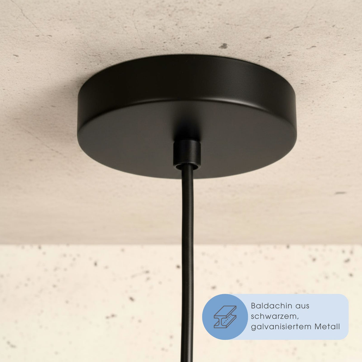 Skandinavische Glas-Hängelampe Pendelleuchte Deckenleuchte Deckenlampe