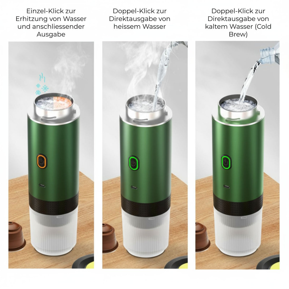 Kaffeemaschine tragbar Kaffeeautomat Reisekaffeemaschine Espressokocher