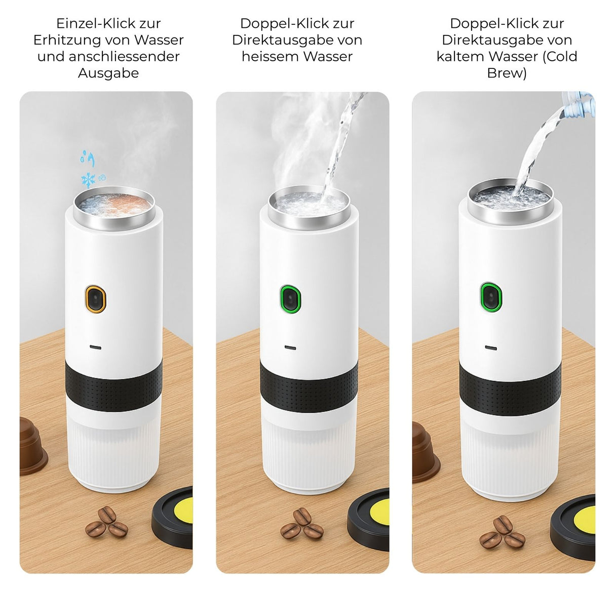 Kaffeemaschine tragbar Reisekaffeemaschine Kaffeeautomat Espressokocher