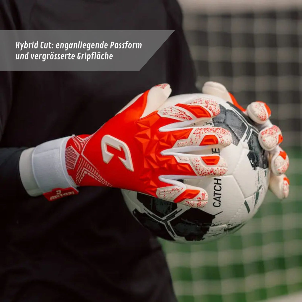 Fussballhandschuhe Pulse X Red Gr. 7 Torwart Goalie Handschuhe